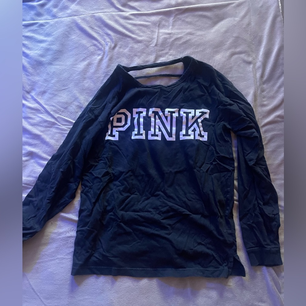 Pink long sle top